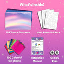 Skillmatics Foil Fun - Unicorns & Princesses, No Mess Art for Kids, Craft Kits & Supplies, DIY Creative Activity, Travel Toys, Gifts for Ages 4, 5, 6, 7, 8, 9 by TinyTreasures Baby Boutique