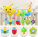 FPVERA Car Seat Toys for Babies 0-6 Months Upgraded Version Spiral Car Seat & Stroller Activity Toy, Soft Plush Hanging Toys with Rattles, Best Gift for Ages 0 and Up by TinyTreasures Baby Boutique