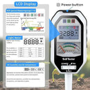 Soil Moisture Meter, 7-in-1 Soil PH Tester/Soil Moisture/Fertility with Removable Probe, LCD Display Air Temp/Air Humidity/Sunlight Intensity/BGR Spectral for Plants Garden, Lawn,Indoor Outdoor Plants by GreenHaven Gardens