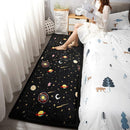 Loartee Coral Velvet Area Rug - 1" Thick Memory Foam Baby Play Mat, Washable Toddler Carpet, Home Decor for Living Room, Nursery, Kids Bedroom, Astral Black, 4'3"x6'3" by TinyTreasures Baby Boutique