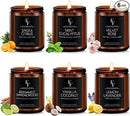 Scented Candles Set, Soy Wax Candles 6 Pack 42 Oz Aromatherapy Candles Gift Set for Women Men (Sage/Vanilla/Lemon/Sandalwood/Mint/Rose by CozyNest Decor