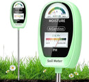 2-in-1 Soil Test Kit, Soil Moisture Meter, Soil pH Tester-Dual Dial-Simultaneously-Display Results-Soil pH Meter, Moisture Meter for House Plants,Lawn,Garden,Farm Indoor&Outdoor-BabyGreen by GreenHaven Gardens