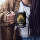Spiritual Nature Themed Ceramic Cup, Custom Name Coffee Mug 11oz or 15oz, Personalized Pine Tree Black Cup for Christmas, Custom Winter Season Coffee Mug, Gifts for Friends, Family by CozyNest Decor