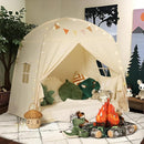 Sumbababy Large Teepee Tent for Kids: with Star Lights & Flags - Tent for Kids Indoor Toddler Teepee for Boys & Girls - Toddler Playhouse Inside Canopy Bed for Playroom Gift Toys (Cream) by TinyTreasures Baby Boutique