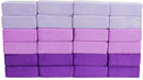 The Original Premium Plush Building Block for Kids - Certified Safe Foam Blocks in Luxuriously Soft Fabric Covers - Set of 24 (Grape) by TinyTreasures Baby Boutique