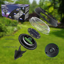 GREPRO Solar Ground Light, 12 Packs 10 LED Solar Outdoor Lights Waterproof for Outdoor Garden Light Solar IP65 Waterproof Warm White Garden Lights Solar for Lawn/Driveway/Walkway/Patio, Black by GreenHaven Gardens