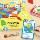 Imagimake Mapology United States Flash Card Puzzle with Flags, Country- Capitals | Educational Toys for Kids Ages 5-8 | Learn Geography Puzzles for kids Ages 8-10 | Christmas Gift for Boys & Girls by TinyTreasures Baby Boutique