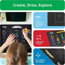 PicassoTiles 2in1 Magnetic Drawing Board Toy 12x10 In Large Magnet Bead Pad with Alphabet and Math Side in Black STEM Educational Writing Playboard Reusable Erasable Learning Tablet for Kids PTB02-BLK by TinyTreasures Baby Boutique