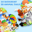 Kimicare 2 PCS Baby Books 0-6 Months, Crinkle Books for Babies, Jungle Tails Soft Cloth Book for Babies 6-12 Months, Infant Farms Sensory Book, Tummy Time Toys by TinyTreasures Baby Boutique