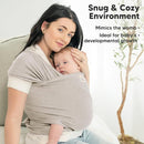 KeaBabies Baby Wrap Carrier - All in 1 Original Baby Carrier Newborn to Toddler Sling, Easy to Wear, Hands Free Bonding, Lightweight, Breathable Infant Wraps (Stone Gray) by TinyTreasures Baby Boutique