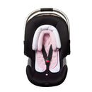 Pro Goleem Infant Car Seat Insert, Babybody Support for Toddler, Soft Minky Preemie Car Seat Insert, 2-in-1 Reversible, Perfect for Carseats, Strollers, Swings, Pink and White by TinyTreasures Baby Boutique