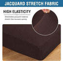 H.VERSAILTEX Super Stretch Individual Chaise Cover Sectional Couch Covers for L Shaped Sofa Both Left/Right Featuring Thick Jacquard Textured Twill Fabric (1 Piece Chaise Cover Large, Chocolate) by CozyNest Decor