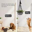 Artilady Black Plant Hanger Macrame Hanging Planter for Indoor Boho Plants Holder with Hooks Hanging Plant Basket Outdoor Window Wall Plants Home Decor by GreenHaven Gardens
