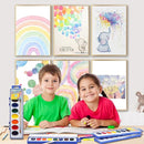 24 Count Watercolor Paints, 8 Colors, Washable, Non-Toxic, Perfect for Kids 3+ by TinyTreasures Baby Boutique