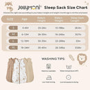 JELLYMONI Baby Sleep Sack 12-18 Months 0.5 Tog Wearable Blanket for Baby, 100% Cotton 3 Pack Infant Toddler Sleeping Sack Lightweight Soft 2-Way Zipper Sleepsack by TinyTreasures Baby Boutique