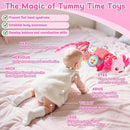 Baby Girls Toys 0-6 6-12 Months,Sensory Axolotl Caterpillar Toys Baby Rattles Musical Tummy Time Toys for 0 3 6 9 12 Months Stuffed Plush with Crinkle, Mirror,Teether for Infant Newborn Shower Gifts by TinyTreasures Baby Boutique