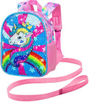 gxtvo Toddler Backpack Leash, 9.5" Kids Safety Leashes Bookbag for Children Boys Girls - Unicorn/Butterfly/Mermaid/Dinosaur by TinyTreasures Baby Boutique