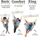 LA SIESTA® - Medium Basic Domingo Hammock Swing Chair & CasaMount - Weather & Tear Resistant Hanging Chair - Outdoor Indoor Hammock Chair w/Suspension Kit for Walls Ceilings Square Beams - Sea Salt by GreenHaven Gardens