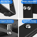 Expandable Cabinet Shelf Organizers, Kitchen Small Stand Rack Organization for Tabletop Countertop Cupborad Pantry, Black 2 Pack by CozyNest Decor