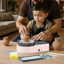 VEVOR Mini Pottery Wheel for Kids and Beginners, 6” Turntable, Two-Way Rotation, Adjustable Speed, Complete Pottery Set with Clay Art Supplies Sculpting Tools, Craft Gifts for Kids Teens Adults, Pink by TinyTreasures Baby Boutique