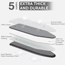 APEXCHASER Full Size Ironing Board with Iron Rest, Lightweight Iron Board with Height Adjustable, Extra Thick Heat-Resistant Cover with Padding, Heavy-Duty Sturdy Metal Legs, 43x13 Grey by CozyNest Decor