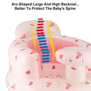 Pink Baby Inflatable Seat for 3-36 Months Girl, Built-in Air Pump, Bear Baby Support Seat Summer Toddler Chair for Sitting Up, Floor Seater by TinyTreasures Baby Boutique