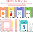 Kidzdo Dinosaur ABCs Learning Toys, 254 Words Talking Flash Cards, Birthday Gifts for 2 3 4 5 6 Years Old Girls, Pocket Speech Language Therapy Toys for Toddlers Ages 2-6, Pink by TinyTreasures Baby Boutique
