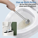Pumice Stone Toilet Bowl Cleaner Toilet Deep Cleaning,Bathroom Cleaner Brush with Long Handle for Remove Hard Water Stains with Toilet Handle+ Pumice Stones by CozyNest Decor