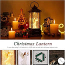 Christmas Decorations Snow Globe Lantern,Christmas Lantern with 8 Christmas Theme Music,Christmas Snow Globe Gifts Water Glittering Swirling Christmas Home Decoration（Dove Angel） by CozyNest Decor