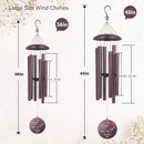 ASTARIN 36" Large Deep Tone Personalized Name Sympathy Wind Chimes, Cardinal Memorial Wind Chime for Loss of Mother Father Loved One, Bereavement Condolence Gifts Decor Outdoor Patio Garden by CozyNest Decor
