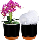 QCQHDU 2 Pack Orchid Pots with Holes for Repotting, Double-Layer and Self Watering Orchid Pot with Good Air Circulation by GreenHaven Gardens