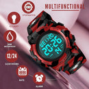 Kids Watch,Boys Watch for 3-15 Year Old Boys,Digital Sport Outdoor Multifunctional Chronograph LED 50 M Waterproof Alarm Calendar Analog Watch for Children with Silicone Band,Kids Gift by TinyTreasures Baby Boutique