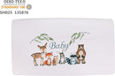 PINNKKU 3-Piece Crib Bedding Set for Boys, Includes Crib Skirt, Blanket, Sheet, Woodland Animals, Standard Size by TinyTreasures Baby Boutique