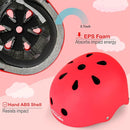 KAMUGO Kids Bike Helmet, Toddler Helmet for Ages 2-8 Boys Girls with Sports Protective Gear Set Knee Elbow Wrist Pads for Skateboard Cycling Scooter Rollerblading by TinyTreasures Baby Boutique