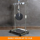 Stainless Steel Mop and Broom Holder with Wheels - Keep Your Cleaning Tools Organized! (S) by GreenHaven Gardens