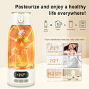 Portable Bottle Warmer for Travel Portable Milk Warmer for Baby Travel,Multi-Speed Keep Warm Function, 95-212℉ 17oz Capacity,66W Battery,24hrs Keep Warm,Best Choice for Travel Bottle Warmer on The Go by TinyTreasures Baby Boutique