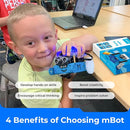 Makeblock mBot Robot Kit with Scratch Coding Box, STEM Projects for Kids Learn to Code with Scratch Arduino, Programmable Robot with 4 Programming Learning Projects, Gifts for Boys Girls Aged 8-12 by TinyTreasures Baby Boutique