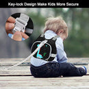 Accmor Toddler Harness Leash+ Reflective Anti Lost Wrist Link, Cute Dinosaur Kids Harness with Leash, Foldable Child Harness Baby Leash Boys Walking Wristband Assistant Belt for Outdoor Travel by TinyTreasures Baby Boutique