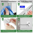 Fridge Lock (2 Pack),Refrigerator Lock with Keys,for Fridge, Cabinet Locks, Drawers, Dishwasher, Toilet and Child Safety Cabinet Locks, 3M Adhesive No Drilling (White) by TinyTreasures Baby Boutique