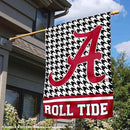 WinCraft Alabama Crimson Tide Houndstooth Pattern Double Sided House Flag by GreenHaven Gardens