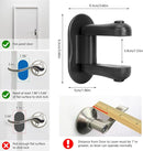 Child Proof Door Lever Lock, 4 Pack Door Locks for Kids Safety, Door Knob Child Proof, Baby Proofing, 3M Adhesive, Door Handle Child Proof, Baby Safety Locks for Toddlers (Black) by TinyTreasures Baby Boutique
