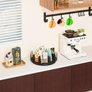 Snack Organizer - Versatile Snack Storage, Lazy Susan with Convenient Grab-and-Go Design, Metal Snack Holder for Home, Office, Breakroom, 11.85" L x 11.85" W x 4.17" H (Matte Black) by CozyNest Decor