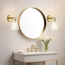 Hamilyeah Gold Wall Sconces Set of 2, Bathroom Sconce Lighting Fixtures, Modern Industrial Sconces Wall Lighting Indoor, Brass Wall Lamps for Bedroom Living Room Kitchen Over Sink Hallway by CozyNest Decor