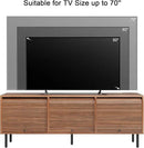 59 Inch TV Stand with Power Outlet for TVs up to 65 Inch, Entertainment Center with Storage, Mid-Century Modern TV Console, Adjustable Shelf & Sliding Doors, TV Stand for Living Room, Bedroom, Walnut by CozyNest Decor