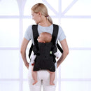 Baby Carrier Wrap,Baby Carriers Newborn to Toddler,Cozy Baby Holder Carrier Lightweight,Adjustable Baby Sling Support for Infant 7-45lbs Girl and Boy,Front Back All Positions,Shower Gift-Black by TinyTreasures Baby Boutique