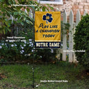 WinCraft Irish Play Like A Champion Today Garden Flag and Pole Stand Holder by GreenHaven Gardens