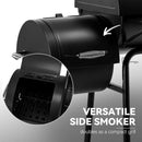 Royal Gourmet CC1830FC Charcoal Grill Offset Smoker (Grill + Cover), Black by GreenHaven Gardens