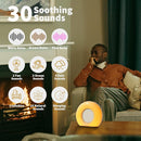 Sound Machine White Noise Machine with 30 Soothing Sounds 36 Levels Volume 5 Timers and Memory Function Effectively Blocks Noise Ideal Sleep Machine for Baby Kids Adults Night Light by TinyTreasures Baby Boutique