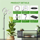 2 Head Grow Light for Indoor Plants,Full Spectrum LED Halo Plant Lights with Stand, Floor Standing Growing Lamp with Adjustable Height,Auto Timer,Dimmable Brightness for Tall Large Plant by GreenHaven Gardens