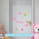 Personalized Name Butterfly Wall Decals I Butterfly Decorations for Girls Room Decor I Baby Nursery Wall Decal I Butterfly Wall Decor for Birthday I Pink Butterfly Wall Decor by TinyTreasures Baby Boutique